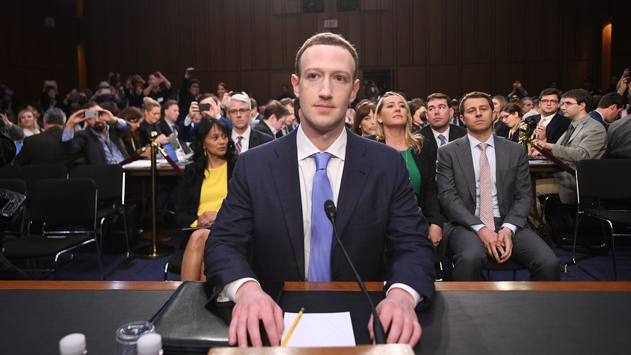 Mark Zuckerberg diante do Senado norte-americano